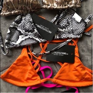 Orange and snakeskin top